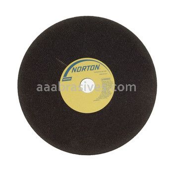 Norton 12 x 5/8 x 1-1/4 Norzon Sawgumming SG2981 R Sides Hole Cemented Type 01 Straight Wheels