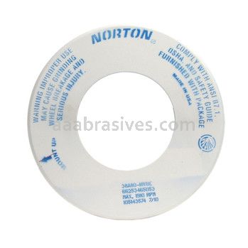 Norton 18 x .375 x 9 38A80-I8VBE Thread Grinding Face E 60 Degree Type 01 Straight Wheels