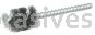 Weiler 21085 3/4" Power Tube Brush .006" Stainless Steel Wire Fill 1" Brush Length