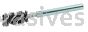 Weiler 22610 Burr-Rx 14MM-Dia Power Tube Brush .026/120 CG Crimped Fill 1" Brush Length 3-1/2" Overall Length