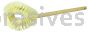 Weiler 44001 Bowl Brush Professional White Tampico Fill Hardwood Handle