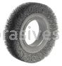 Weiler 06020 4-1/2" Medium Face Crimped Wire Wheel .0118" Steel Fill 2" Arbor Hole
