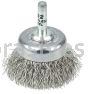Weiler 14304 1-3/4" Crimped Wire Utility Cup Brush .0118" Stainless Steel Fill 1/4" Stem