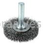 Weiler 17950 1-1/2" Stem-Mounted Crimped Wire Radial Wheel .006" Steel Fill 1/4" Stem