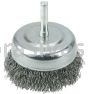 Weiler 36230 Wolverine 3" Crimped Wire Cup Brush .014" Steel Fill 1/4" Stem
