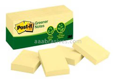 Post-it™ Notes 653 RP 1 3/8 in x 1 7/8 in Canary Yellow 3M 7000047653