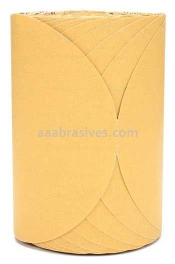 3M&trade; 7000118297 6” P180 Grit E Stikit&trade; Gold Paper Disc Roll