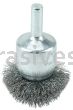 Weiler 10044 1-1/2" Circular Flared Crimped Wire End Brush .006" Steel Fill