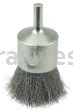 Weiler 10378 Nickel-Plated Cup End Brush 1" .006" Stainless Steel Crimped Wire Fill