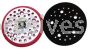 3M&trade; 7100037832 5 x 3/8 x 5/16-24 44-Holes Hookit&trade; External Red Foam Clean Sanding Low Profile Disc Pad 20353