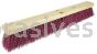 Weiler 25238 18" Vortec Pro Garage Brush Maroon Polypropylene Fill