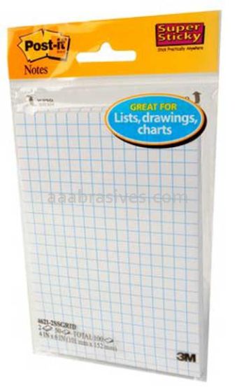 Post-it™ Super Sticky Notes on Grid Paper 4621-2SSGRID 3M 7000122681