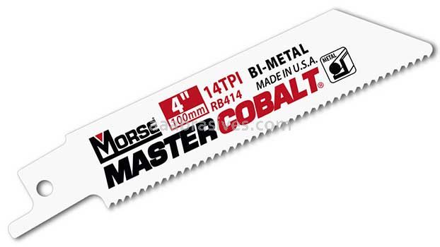 Morse Master Cobalt® Metal Reciprocating Saw Blade 3x5/16x.035 18 TPI | 50 Blades/Pkg