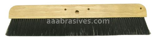 Weiler 44879 - 24" Synthetic Cement Finishing Brush L/T with 72" Wood Tip Handle - 012382448790