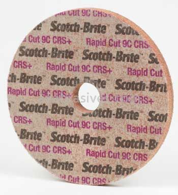 3M™ Scotch-Brite™ 7010329856 6 x 1/2 x 1 9C CRS+ Rapid Cut Unitized Wheel