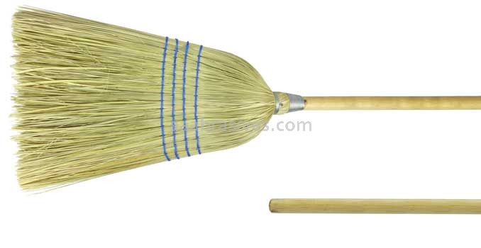 Weiler 44548 Light Industrial Upright Broom Corn & Fiber Fill 57" Overall Length