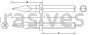 CS Unitec™ EX320R-14B Bull Point Chisel 1-1/4" Hex Copper Beryllium