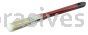 Weiler 40014 1" Flat Sash Brush Poly/Nylon Fill 2-1/4" Trim Length Red Lacquered Handle