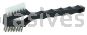 Weiler 44733 Double Sided V-Shape Scratch Brush .006 SS & .016 White Nylon Fill Plastic Block 3 x 7 Rows