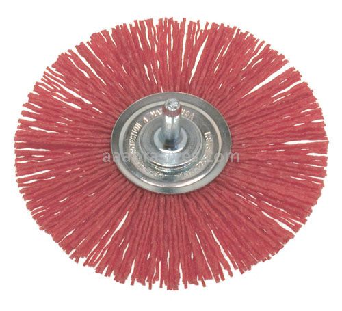 Osborn Shank Mounted Brush Wheel 3” OD X 180 Grit X 1/4” Shank #99118