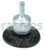 Weiler 35224 1-3/4" Polyflex Encapsulated Circular Flared Crimped Wire End Brush .020" Steel Fill