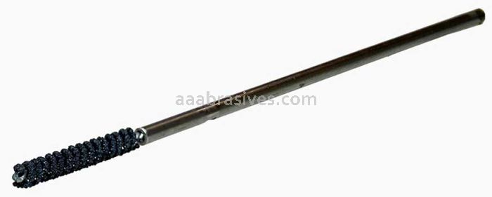 Weiler 34324 CrossFlex Standard Duty Bore Brush 8mm Diameter 180 SC with Collet