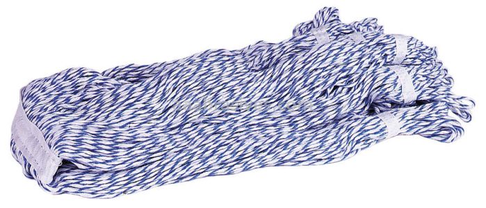 Weiler 75191 - Medium Wet Mop Head, Loop End, 4-Ply Rayon Yarn, Candy Striped - 012382751913