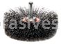 Weiler 17616 3" Narrow Face Stem-Mounted Crimped Wire Wheel .0118" Steel Fill 1/4" Stem