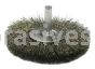 Weiler 17979 3" Stem-Mounted Crimped Wire Radial Wheel .014" Stainless Steel Fill 1/4" Stem