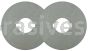 Weiler 03946 Nylox Steel Flanges 6-1/2" O.D. x 2" Arbor Hole