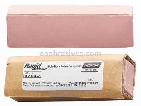 Norton 78072747942 4 x 1-1/8 x 1 Rapid Polish Polishing Compound Stick