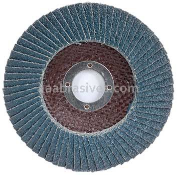4-1/2 x 7/8 120 Grit Merit Type 27 Zirc Powerflex Flap Discs