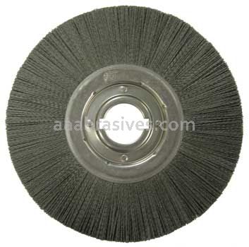 Weiler 86140 Burr-Rx 14" Crimped Filament Wheel Brush .055/80 CG Fill 2" Arbor Hole