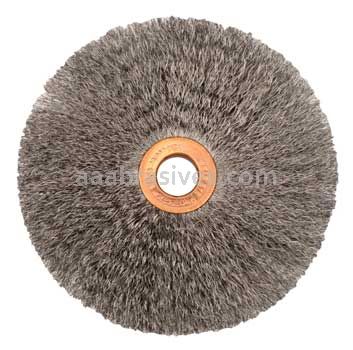 Weiler 99553 4" Small Diameter Crimped Wire Wheel .006" Steel Fill 1/2" Arbor Hole
