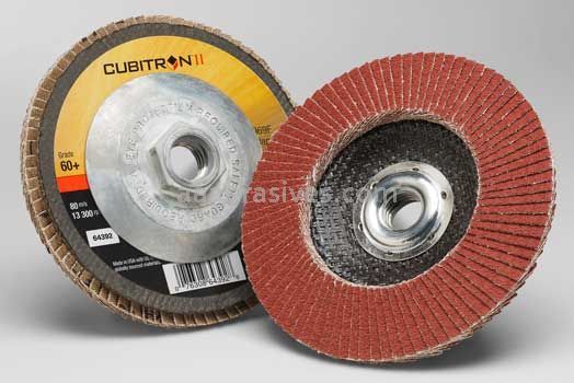3M™ 7100104904 4 x 5/8 60+ Grit 969F T29 Cubitron™ II Flap Disc