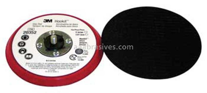 3M™ 7100026249 5 x 3/8 x 5/16-24 Hookit™ External Low Profile Disc Pad 20352