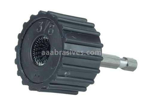 Weiler 44734 External Tube Fitting Brush 3/8" O.D. 1/4" Stem