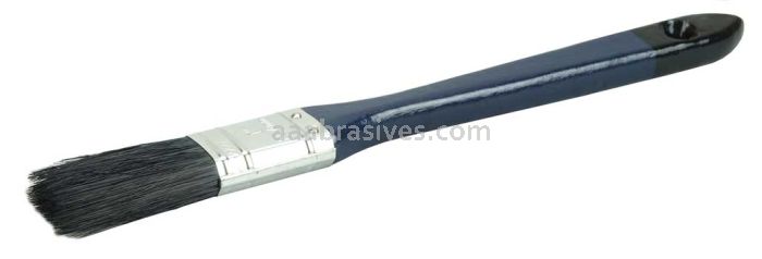 Weiler 40113 1" Flat Sash Brush Black China Bristle 2" Trim Length Blue Lacquered Handle