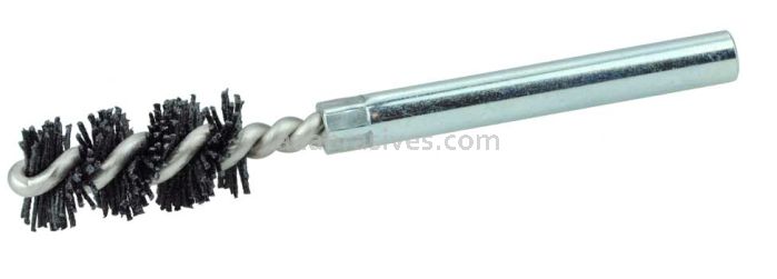 Weiler 22610 Burr-Rx 14MM-Dia Power Tube Brush .026/120 CG Crimped Fill 1" Brush Length 3-1/2" Overall Length