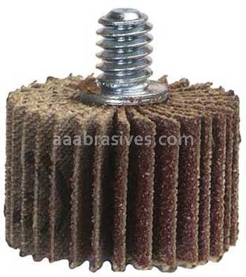 Merit Abrasives 1-5/8 x 1/2 x 1/4-20 180 Merit Super Finish Mini Grind-O-Flex Small Diameter Flap Wheels With 1/4"-20 Threaded Mandrel