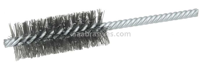 Weiler 21114V 1" Power tube Brush .006" Steel Wire Fill 2-1/2" Brush Length Vending Ready