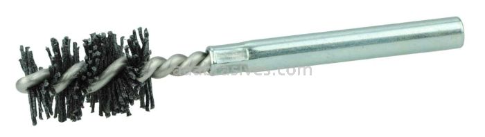 Weiler 21760 Burr-Rx 9/16"-Dia Power Tube Brush .026/120 CG Crimped Fill 1" Brush Length 3-1/2" Overall Length