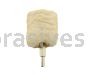 Mounted Buffing Wheel 2-1/4" Dia. 1/4" shank Cylinder Buff 162-12 Cotton White