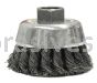 Weiler 13718 2-3/4" Single Row Knot Wire Cup Brush .014" Steel Fill 5/8"-11 UNC Nut