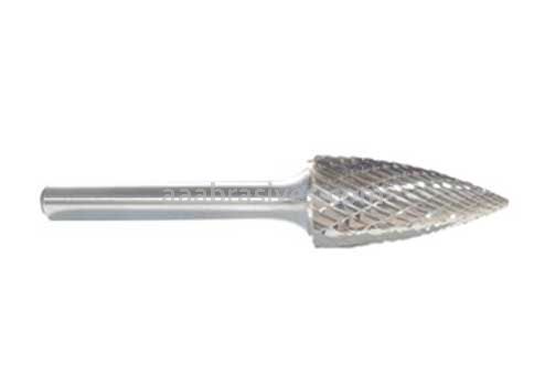 SG-51 1/4x1/2x1/8 Pointed Tree Double Cut Carbide Burr