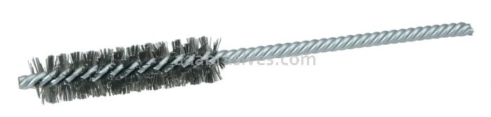 Weiler 21252 1/2" Power Tube Brush .0104" Steel Wire Fill 2" Brush Length