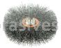 Weiler 17615V 3" Stem-Mounted Crimped Wire Wheel .008" Steel Fill 1/4" Stem Vending Ready