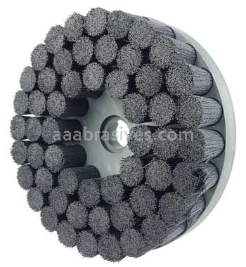 Weiler 86125 Burr-Rx 10" Shell-Mill Holder Disc Brush .026/120 CG Crimped Fill