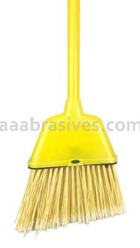 Weiler 75160 Small Angle Broom Flagged Plastic Fill 54" Overall Length