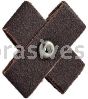 2 x 2 x 3/4 /120 / 8-32 /Merit Aluminum Oxide (8 Ply) /Cross Pads
